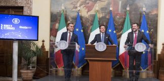 Tav, Caretta (FdI): “Salvini e M5S, siamo alle comiche” Luigi Di Maio, Giuseppe Conte e Matteo Salvini