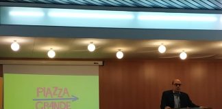 Il candidato Segretario Pd in pole Nicola Zingaretti a Vicenza