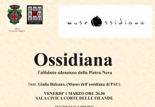 Una serata dedicata all’ossidiana e al museo sardo che la valorizza a Montecchio Maggiore LOCANDINA conferenza Ossidiana