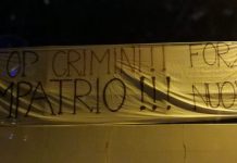 Aggressione ad anziana, striscione di Forza Nuova in centro a Thiene: “rimpatrio”