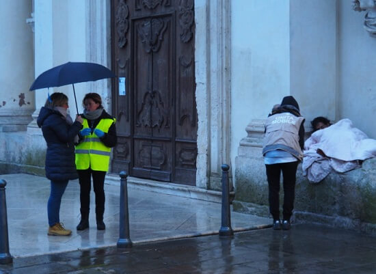 Senza tetto a Vicenza