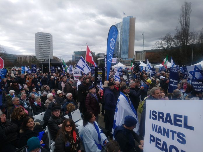 A Ginevra manifestano per Israele oltre 40 veneti
