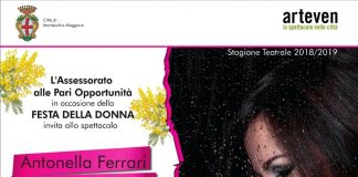 La stagione teatrale di Montecchio Maggiore celebra la Festa della Donna con lo spettacolo di Antonella Ferrari “Più forte del destino” Locandina