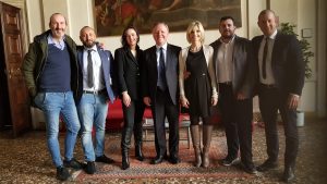 Berengo con Naclerio e la "famiglia" di FdI Vicenza 