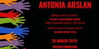 Antonia Arslan in Biblioteca Bertoliana lunedì 25 marzo