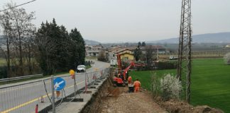 Pista ciclabile di via Roggia di Mezzo a Montorso Vicentino, iniziati i lavori pista ciclabile