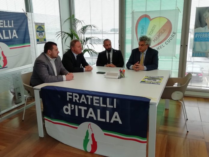 Ernesto Ferretto con, da sx, Vincenzo Forte, Sergio Berlato e Stefano Scalabrino