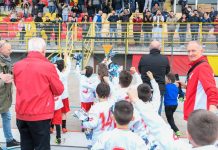 Il Lane va in ritiro e manda 400 bambini in curva al Menti