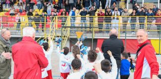 Il Lane va in ritiro e manda 400 bambini in curva al Menti