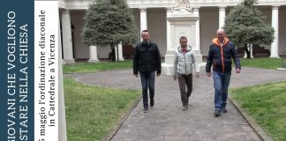 Tre diaconi per la chiesa vicentina: due ventenni e un 40enne