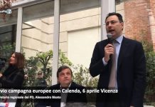 Bisato all’avvio delle europee con Carlo Calenda: “Fracasso fa un passo indietro, si candida Moretti e torna in campo Variati”