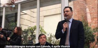 Bisato all’avvio delle europee con Carlo Calenda: “Fracasso fa un passo indietro, si candida Moretti e torna in campo Variati”