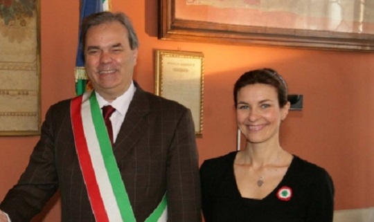 Alessandra Moretti con Achille Variati quando vice era... lei Alessandra Moretti con Achille Variati quando vice era... lei