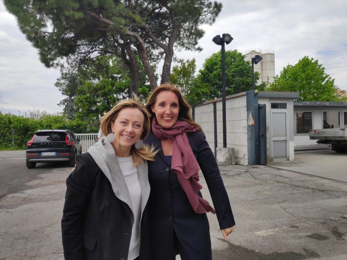 Giorgia Meloni con Elena Donazzan