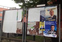 Europee, gara a chi si sovrappone di più: il Pd in testa con Variati (dimenticato da Renzi) e Moretti (che sconfina a Ferrara) europee Manifesti Pd e spazi vuoti