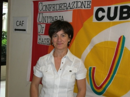 Maria Teresa Turetta Cub Vicenza Veneto e segretario nazionale pubblico impiego)