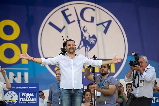 Matteo Salvini in tour per i candidati della Lega