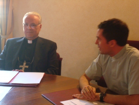 Mons. Beniamino Pizziol con don Alessio Graziani