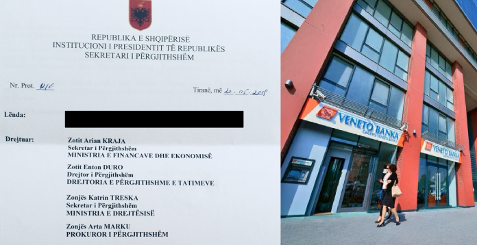 Sul caso Veneto Banka interviene la presidenza della repubblica albanese