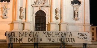 Forza Nuova entra in consiglio comunale ad Arzignano con Daniele Beschin secondo più votato con la Lega Striscione di Forza Nuova Vicenza a Monte Berico