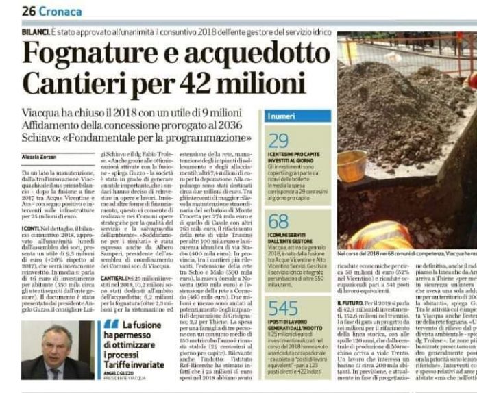 Viacqua e Guzzo elogiati dal GdV Viacqua e Guzzo elogiati dal GdV
