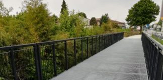 Ciclabile Vicenza-Torri di Quartesolo, inaugurata la passerella ciclopedonale sul Tribolo