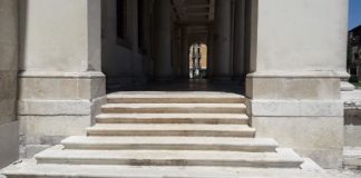 Palazzo Chiericati, restaurata la scalinata sud