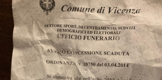 Estumulazioni delle salme, Ammendola (FI): “finalmente a Vicenza una programmazione cimiteriale”