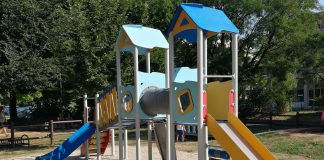 In Piazza Carli a Montecchio Maggiore apre il nuovo parco giochi a basso impatto ambientale