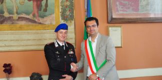 Il benvenuto del sindaco al nuovo comandante della Forza di Gendarmeria Europea
