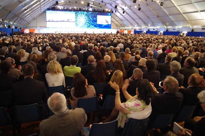 Un'assemblea di Veneto Banca