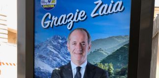 Zaia “superstar”, poster di venerazione della Lega per Cortina e Prosecco: ma come lo pagano? Il "poster" di Zaia