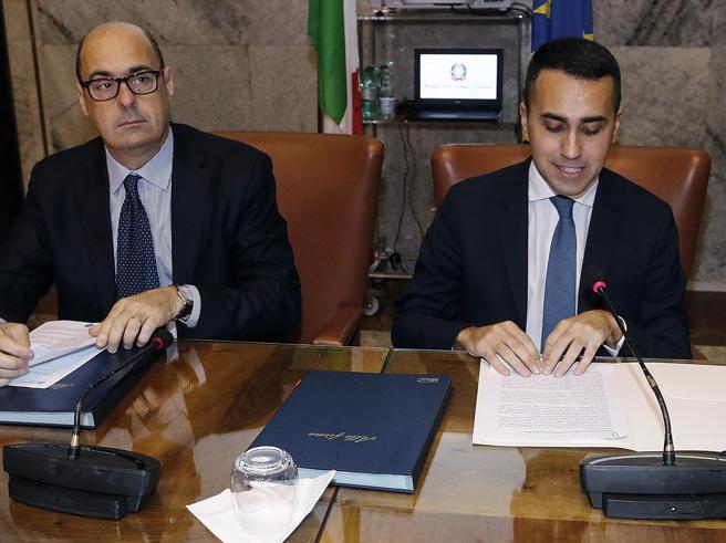 Il programma M5S - Pd nato da accordo tra Zingaretti e Di Maio
