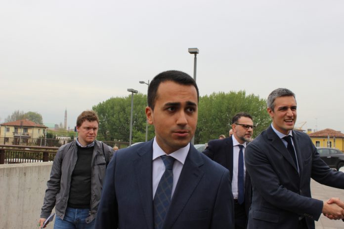 Luigi di Maio (M5S) in visita a Vicenza (foto di Marco Milioni)