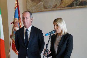 Manuela Lanzarin con Luca Zaia