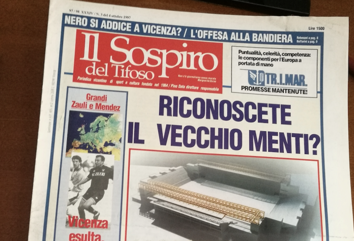 Il Menti urbano presentato da Il Sospiro del Tifoso nel 1997 e mai realizzato