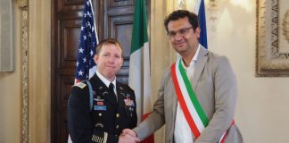 Nuovo comandante Usa in visita istituzionale a Palazzo Trissino