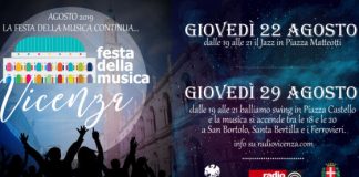 Musica in centro e nei quartieri con Radio Vicenza e Confcommercio