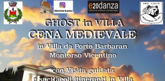 Montorso Vicentino, “Ghost in villa”, cena medievale e spettacoli itineranti