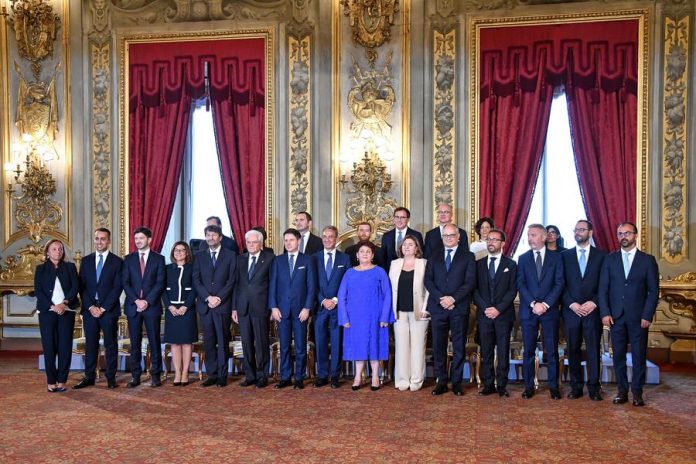 I ministri del governo Conte 2 giurano (foto Ansa)