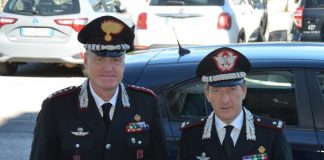 Carabinieri di Vicenza: prima dell’addio, Santini accoglie il Comandante Veneto Parrulli