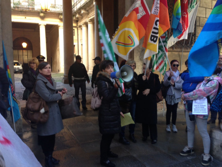 Manifestazione del personale del Comune di Vicenza
