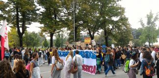 Coordinamento Studentesco: “colpiti” tangenziale, Benetton, Unicredit, San Felice ed ex Barcaro studenti in lotta per il clima a Vicenza