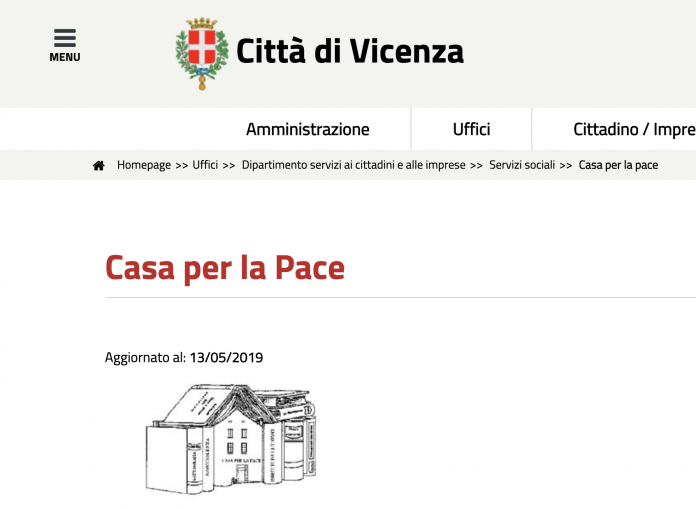 Casa per la pace, organo comunale di Vicenza Casa per la pace, organo comunale di Vicenza