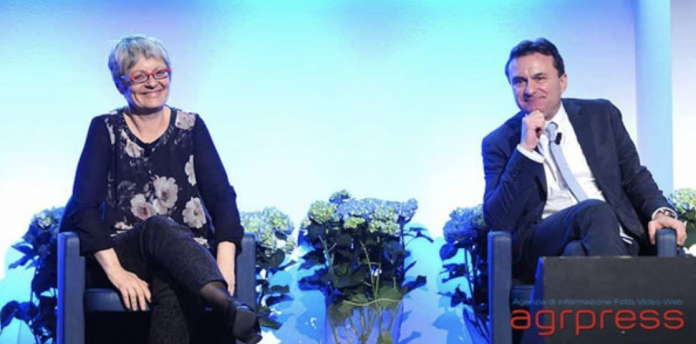 Cisl: Anna Maria Furlan con Giulio Romani Cisl: Anna Maria Furlan con Giulio Romani