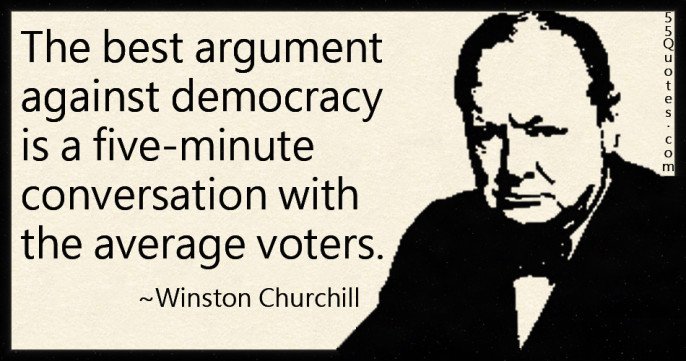 Winston Churchill contro il voto a suffragio universale