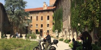 Tappa a Vicenza per il giornalista Andreetto a bordo del suo scooter ecocompatibile