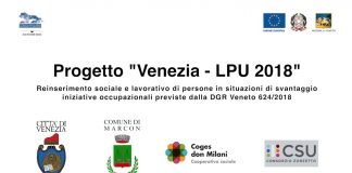 Progetto “Venezia-Lpu 2018”: un video per raccontare l’esperienza dei lavoratori di pubblica utilità