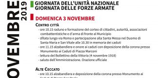 Le celebrazioni per la Giornata dell’Unità nazionale e delle Forze Armate a Montecchio Maggiore