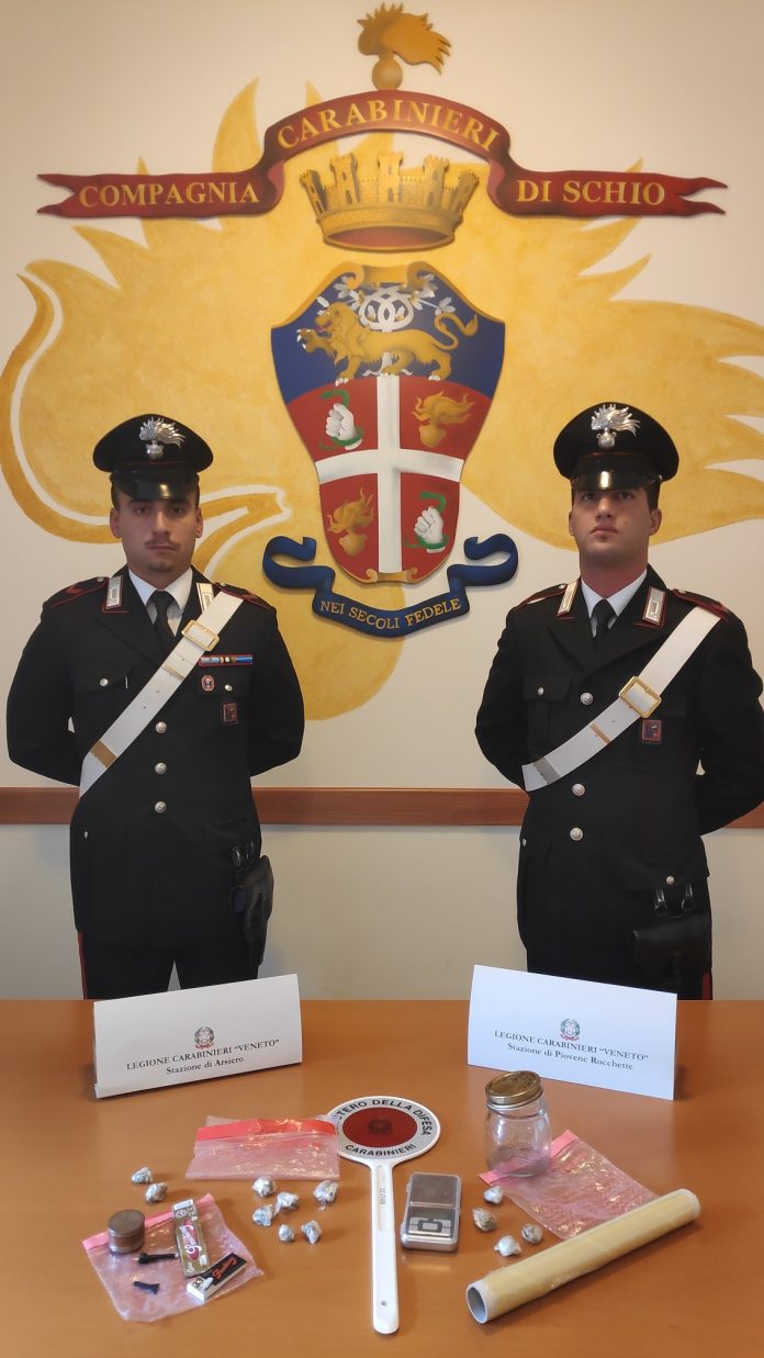Carabinieri di Schio Carabinieri e anti spaccio a Santorso